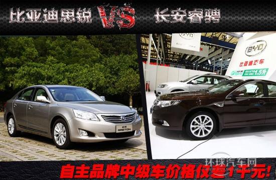 價(jià)格僅差1千元! 比亞迪思銳對(duì)比長(zhǎng)安睿騁